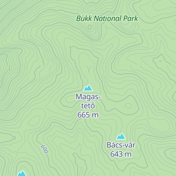Map of Magas-tető