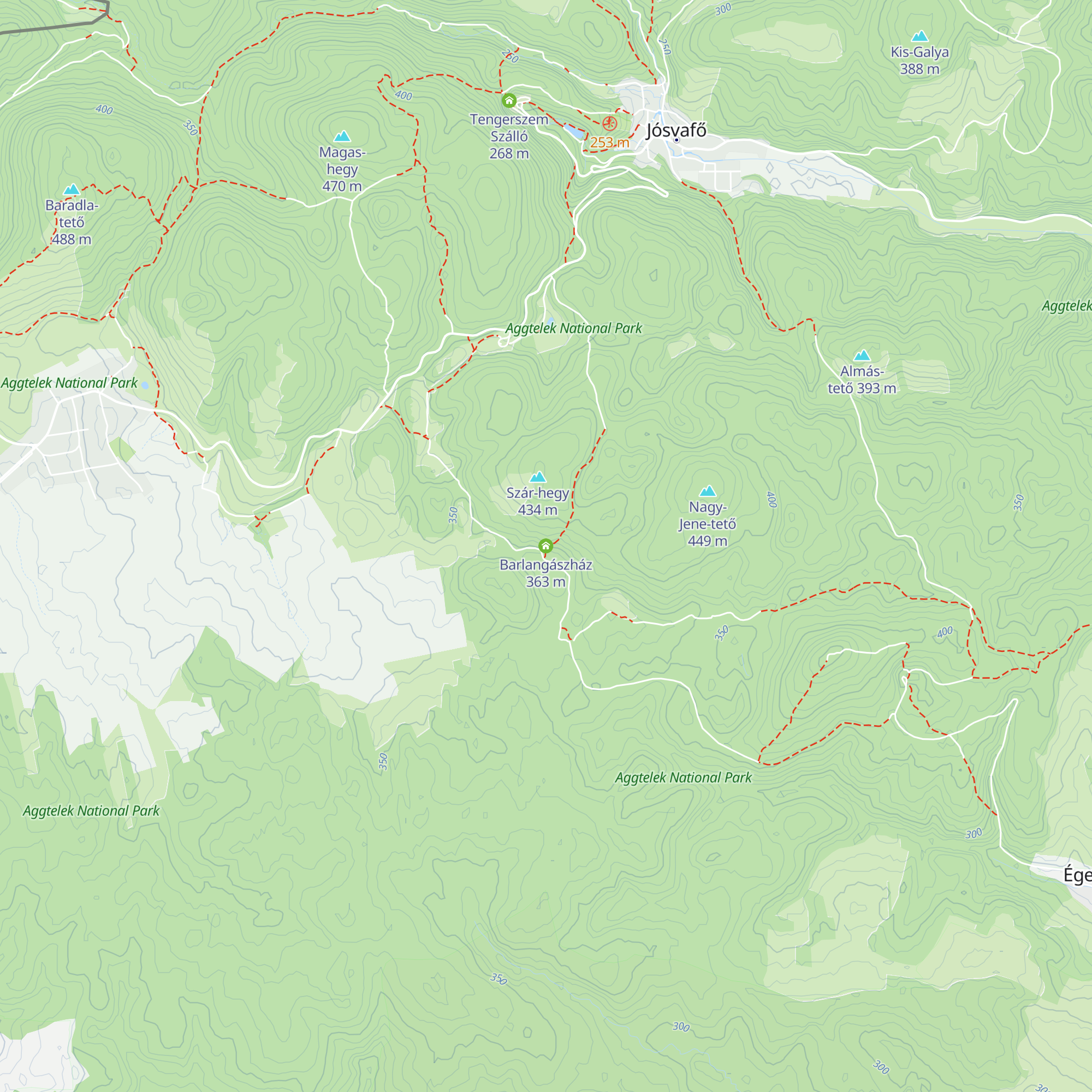 Barlangászház map