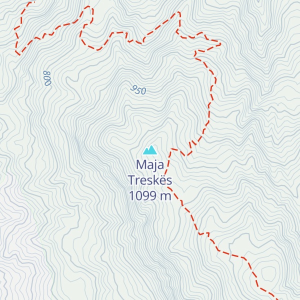 Map of Maja Treskës