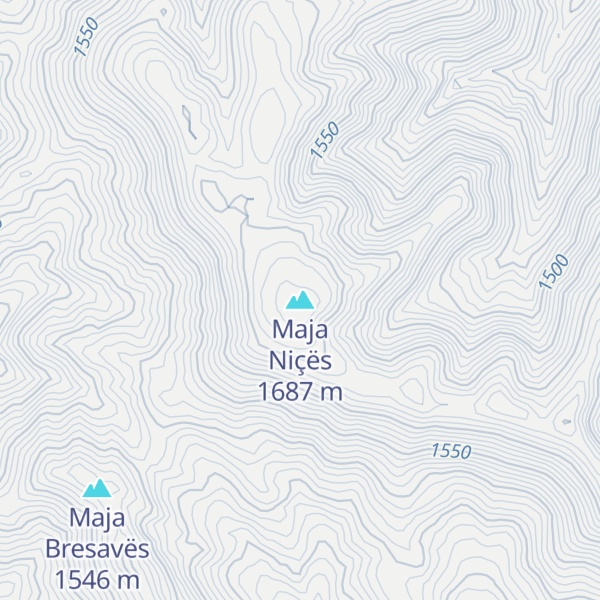 Map of Maja Niçës