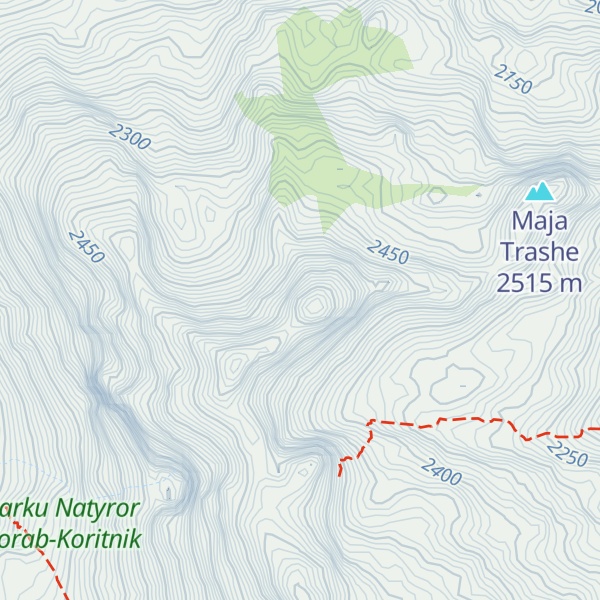 Map of Maja e Radomirës
