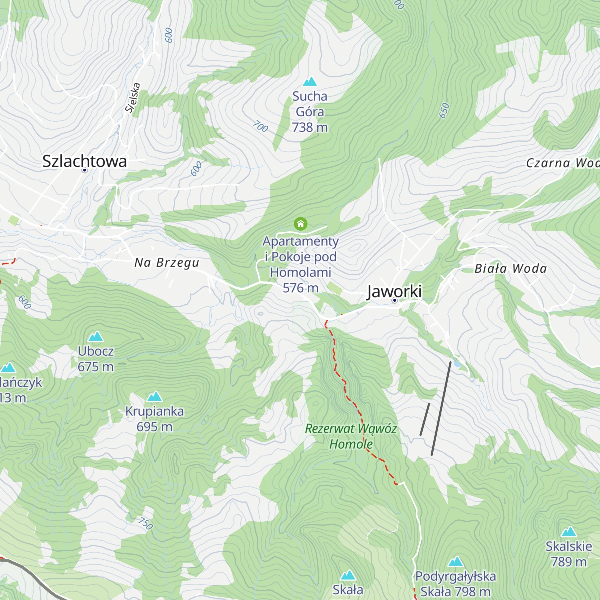 Chata Homole map