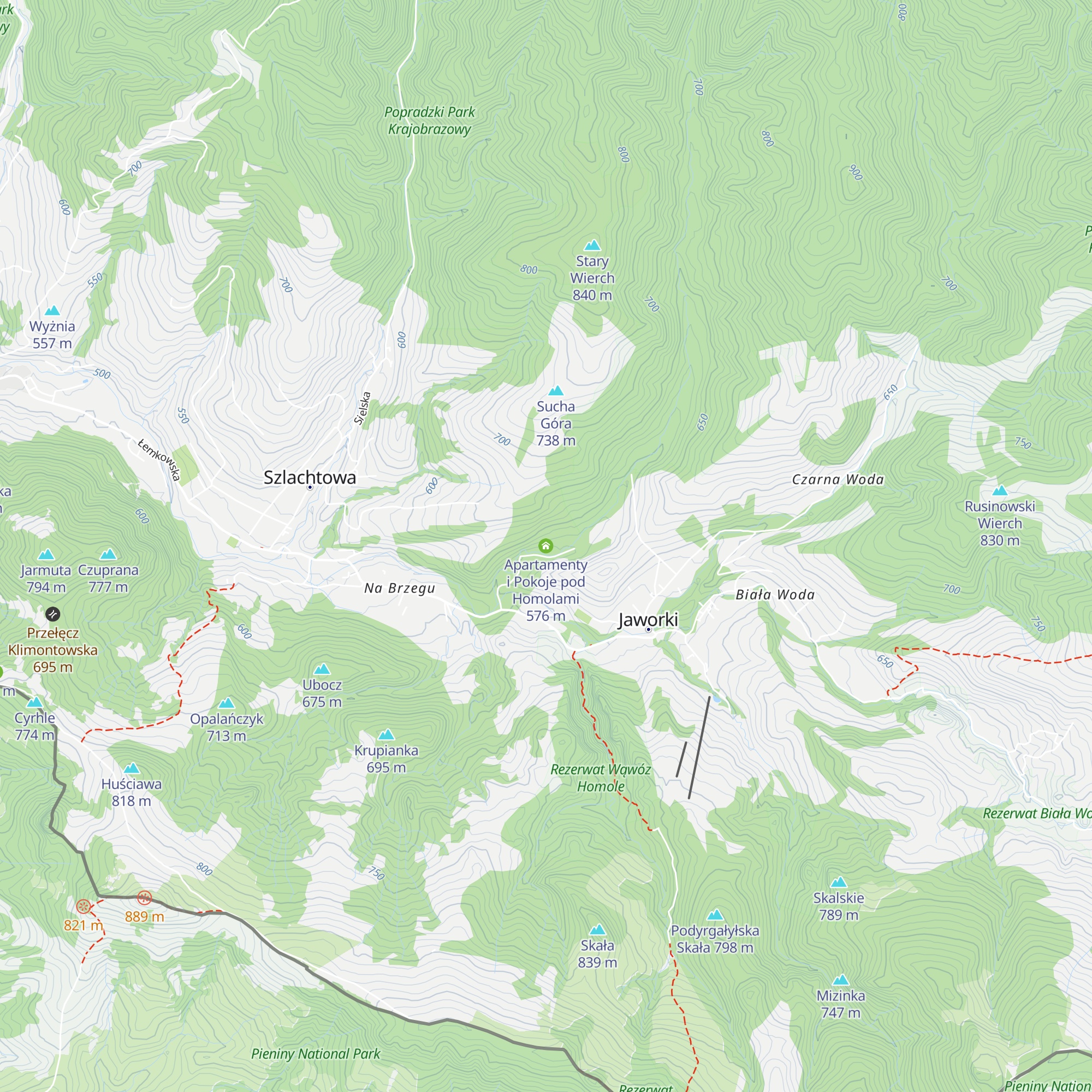 Apartamenty i Pokoje pod Homolami map