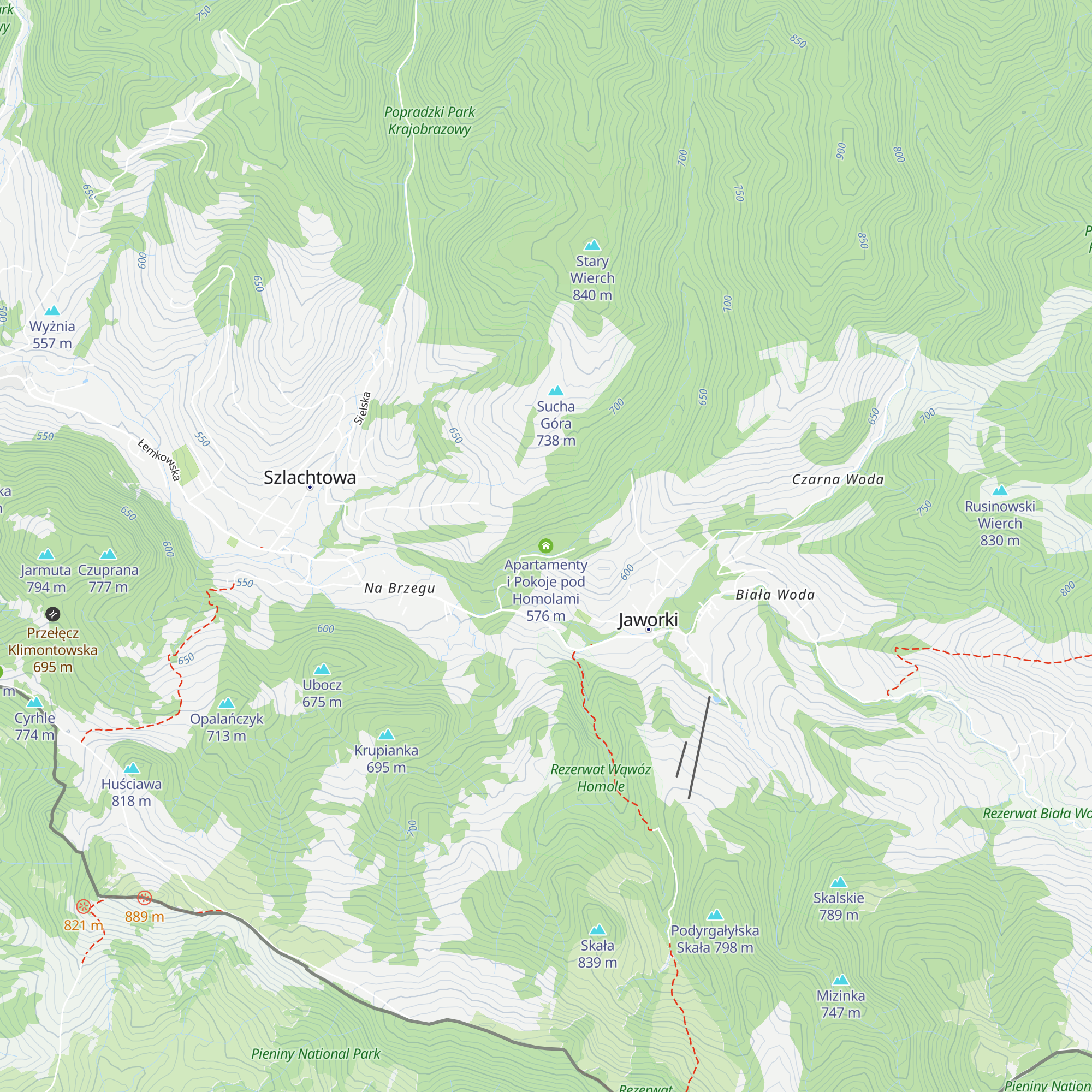 Apartamenty i Pokoje pod Homolami map