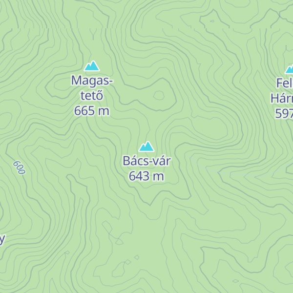 Map of Bács-vár