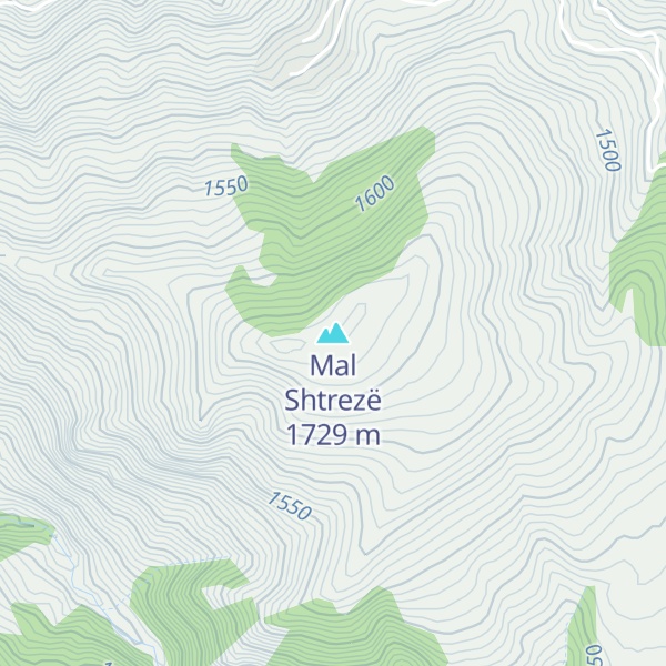 Map of Mal Shtrezë