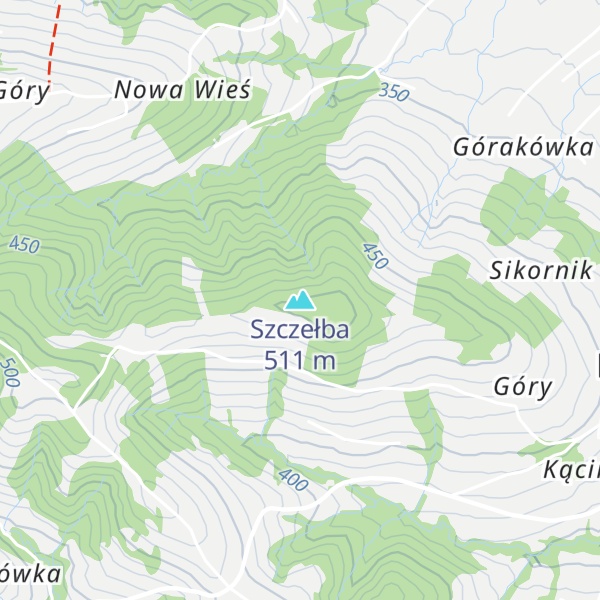 Map of Szczełba