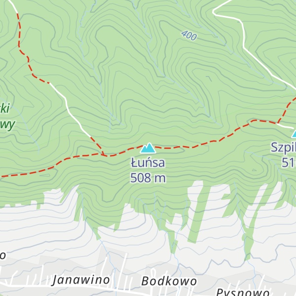 Map of Łuńsa