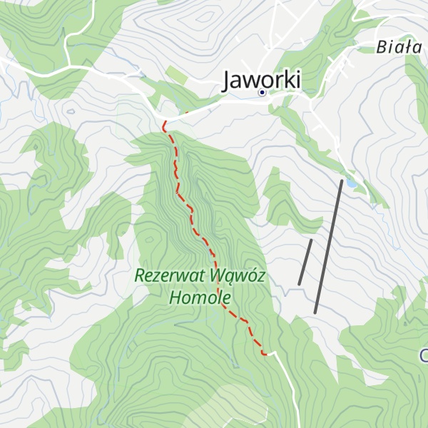 Map of Wysoka Skała