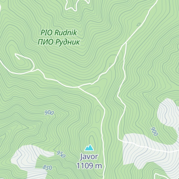 Map of Banetov vrh