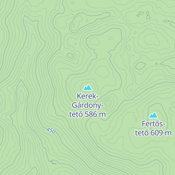 Map of Kerek-Gárdony-tető