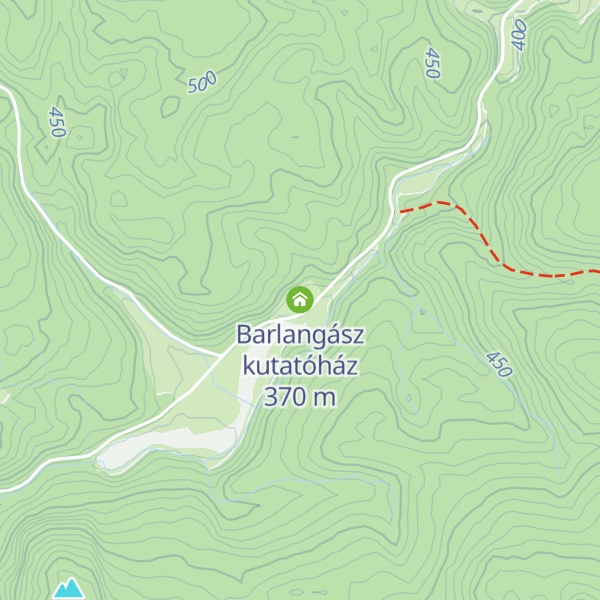 Map of Barlangász kutatóház