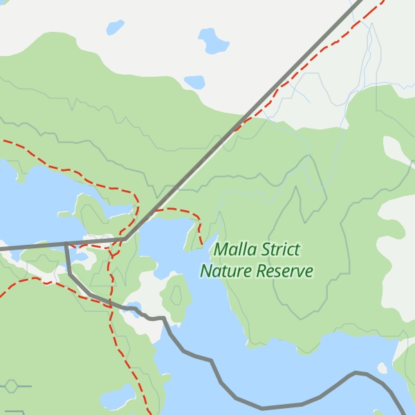 Map of Kuohkimajärvi varaustupa