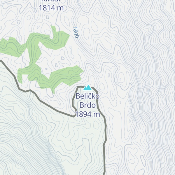 Map of Beličko Brdo