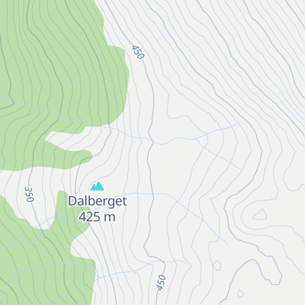 Map of Dalberghytta