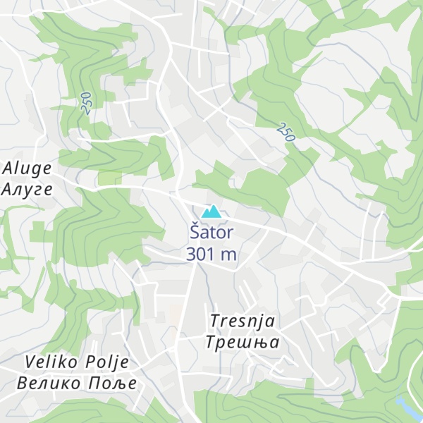 Map of Šator