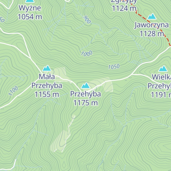 Map of Przehyba