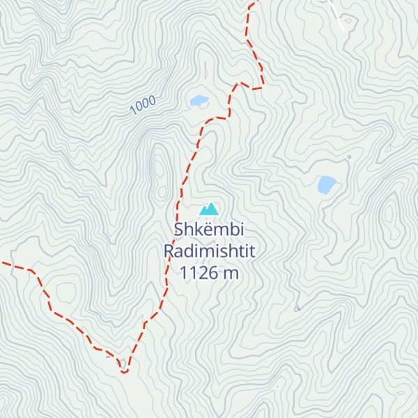 Map of Shkëmbi Radimishtit