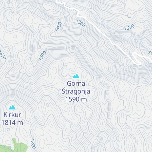 Map of Gorna Štragonja