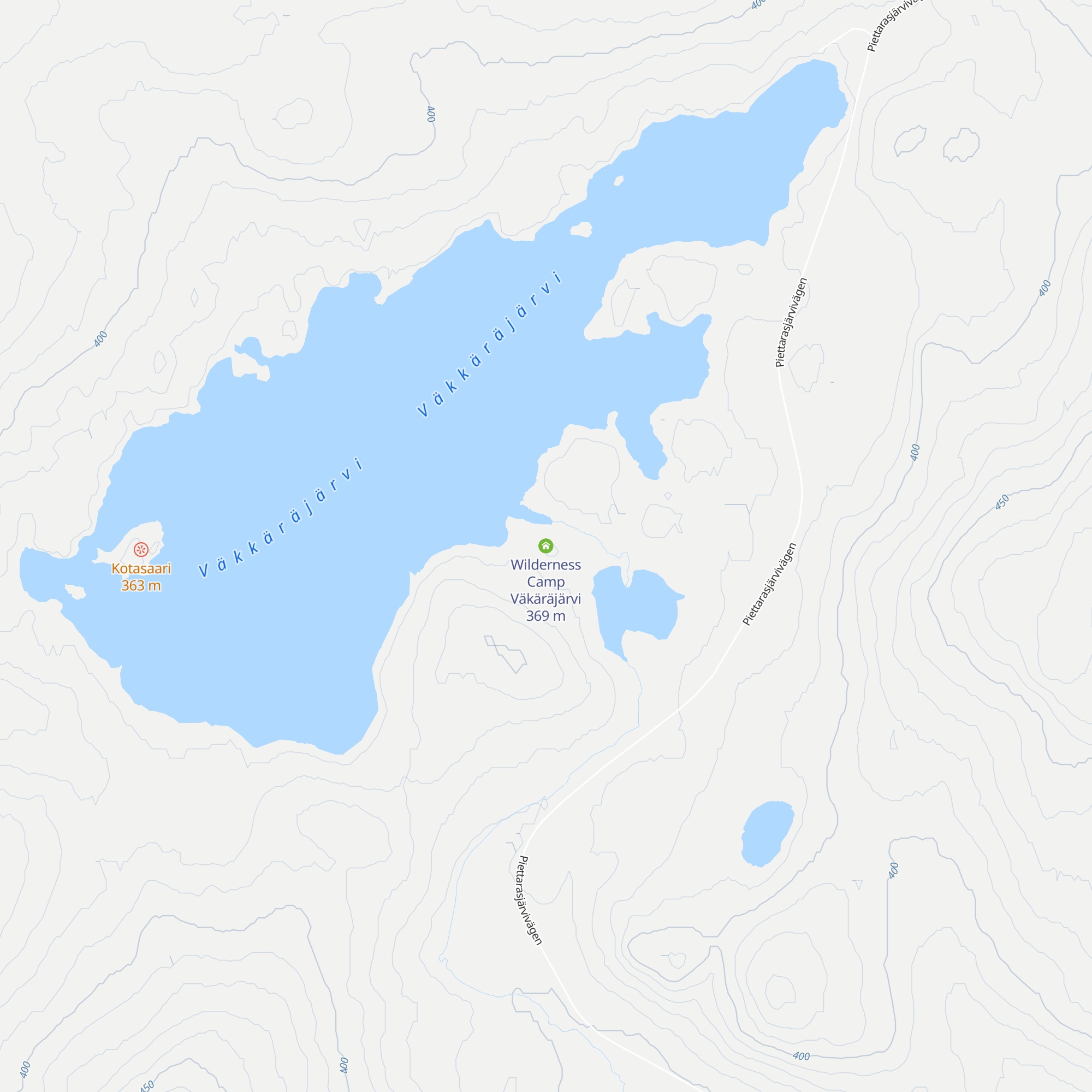 Wilderness Camp Väkäräjärvi map
