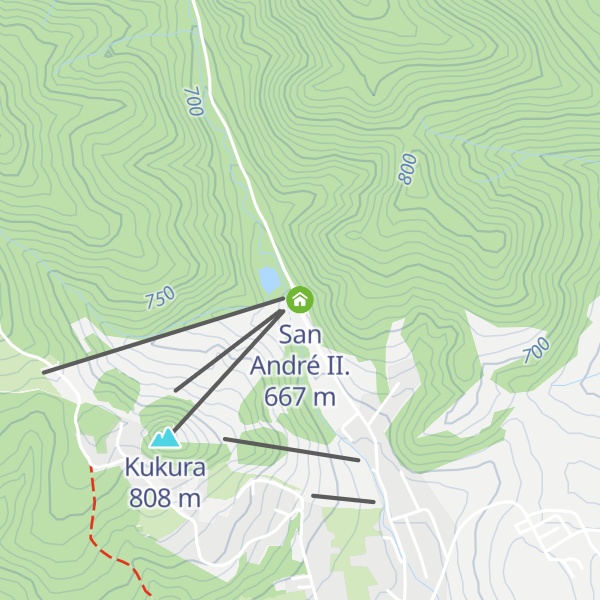 Map of San André II.