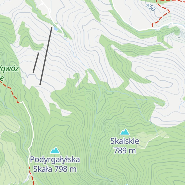 Map of Dziurawa Skała
