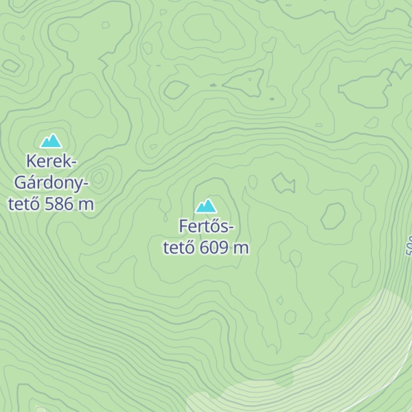 Map of Fertős-tető