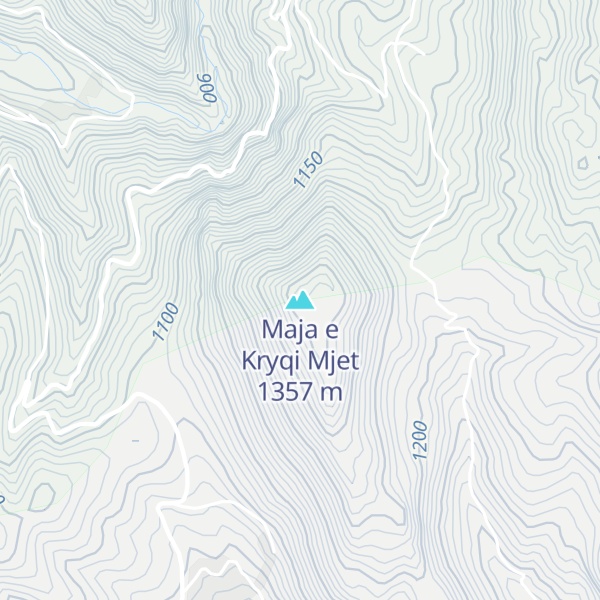 Map of Maja e Kryqi Mjet