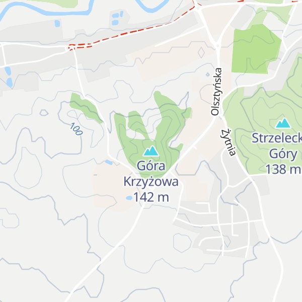 Map of Góra Krzyżowa