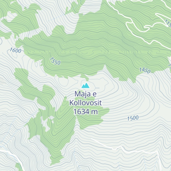 Map of Maja e Kollovosit