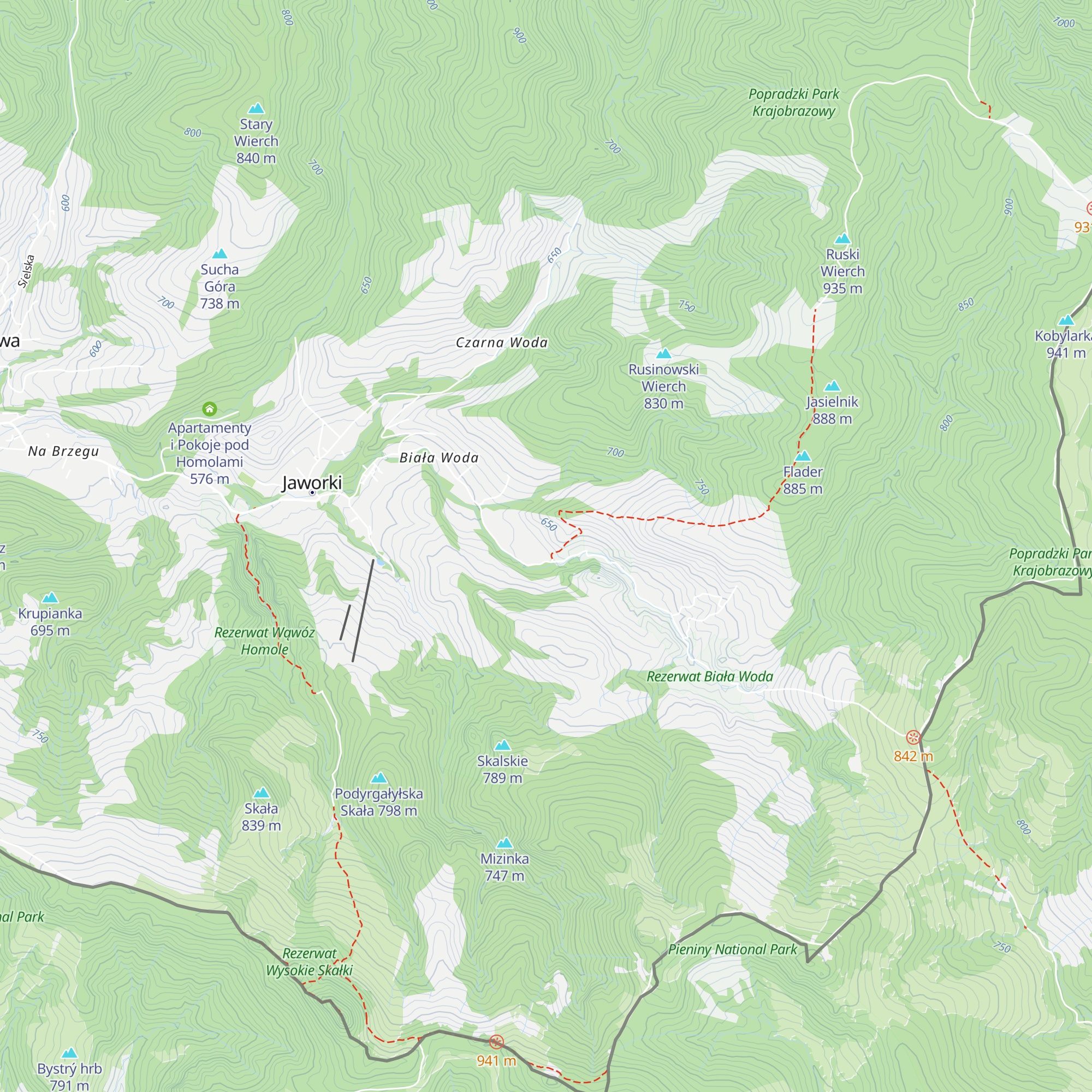 Jasielnik map
