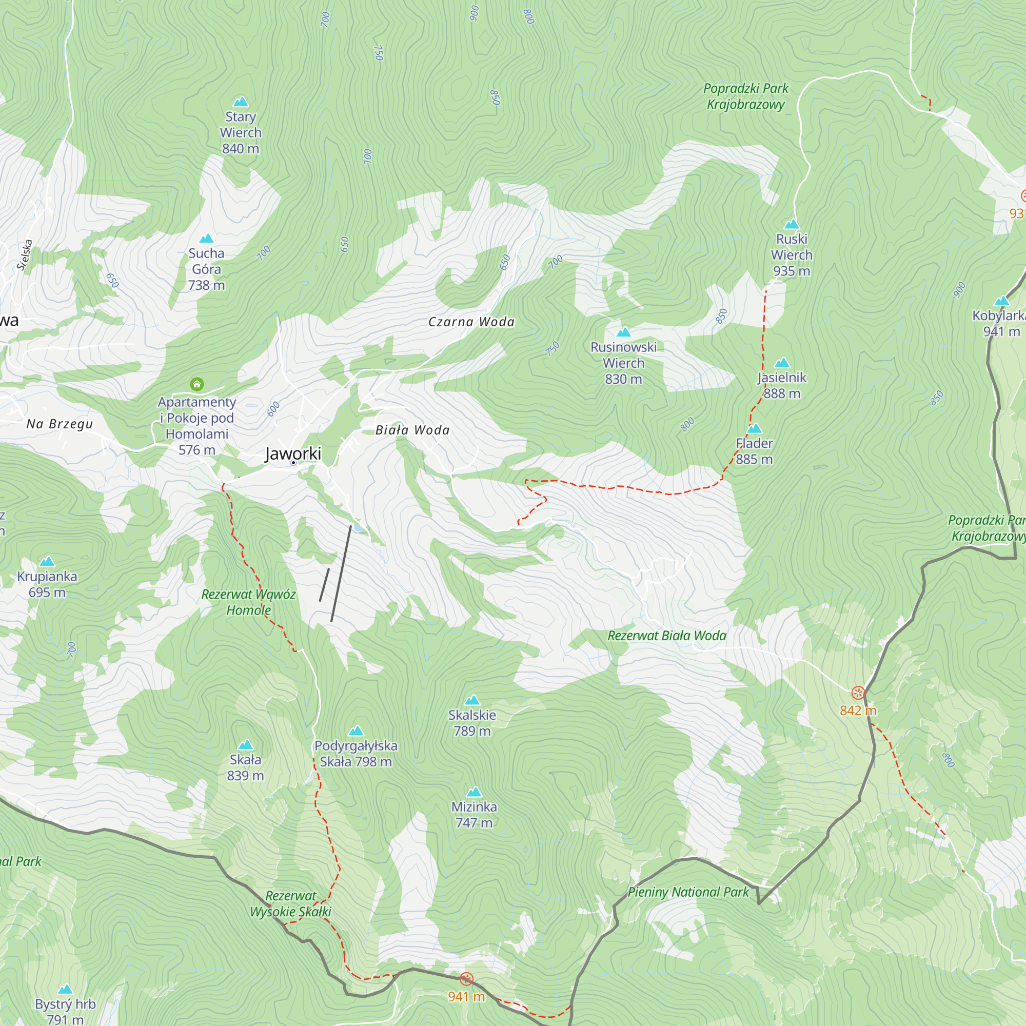 Jasielnik map