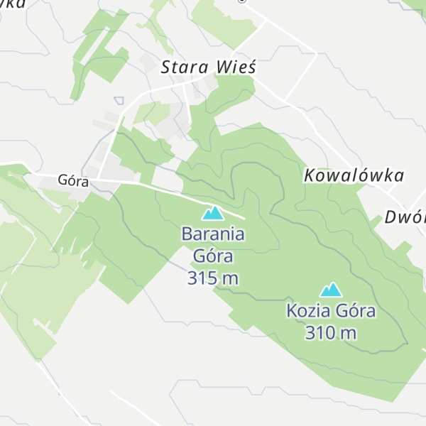 Map of Barania Góra