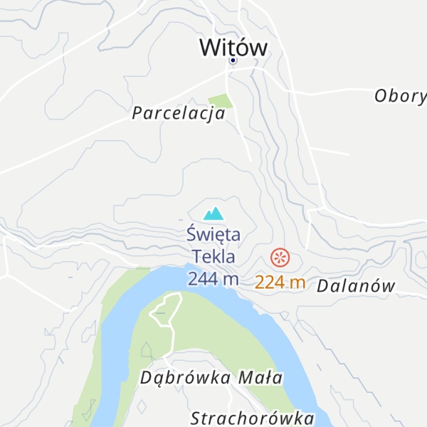 Map of Święta Tekla