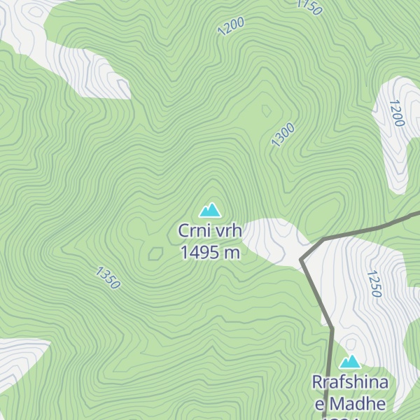 Map of Crni vrh