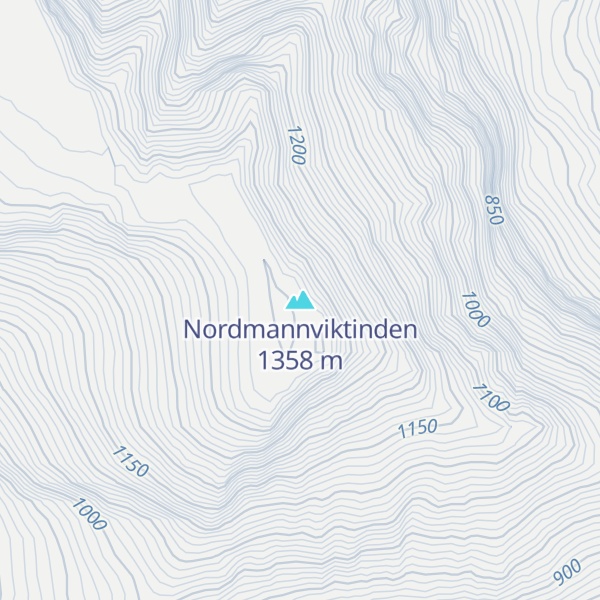Map of Nordmannviktinden