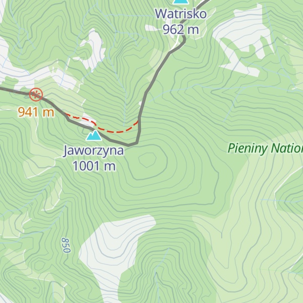 Map of Smerekowa / Vysoká