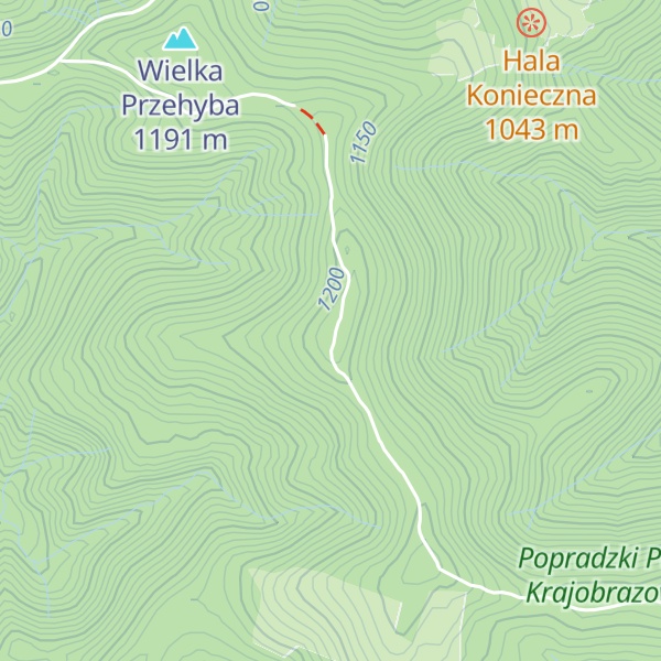 Map of Złomisty Wierch