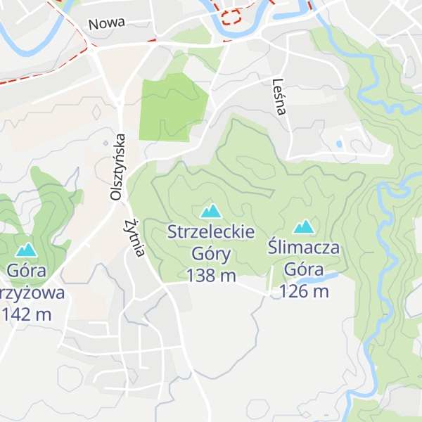 Map of Strzeleckie Góry