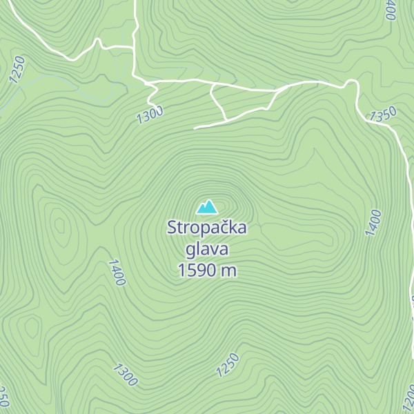 Map of Stropačka glava