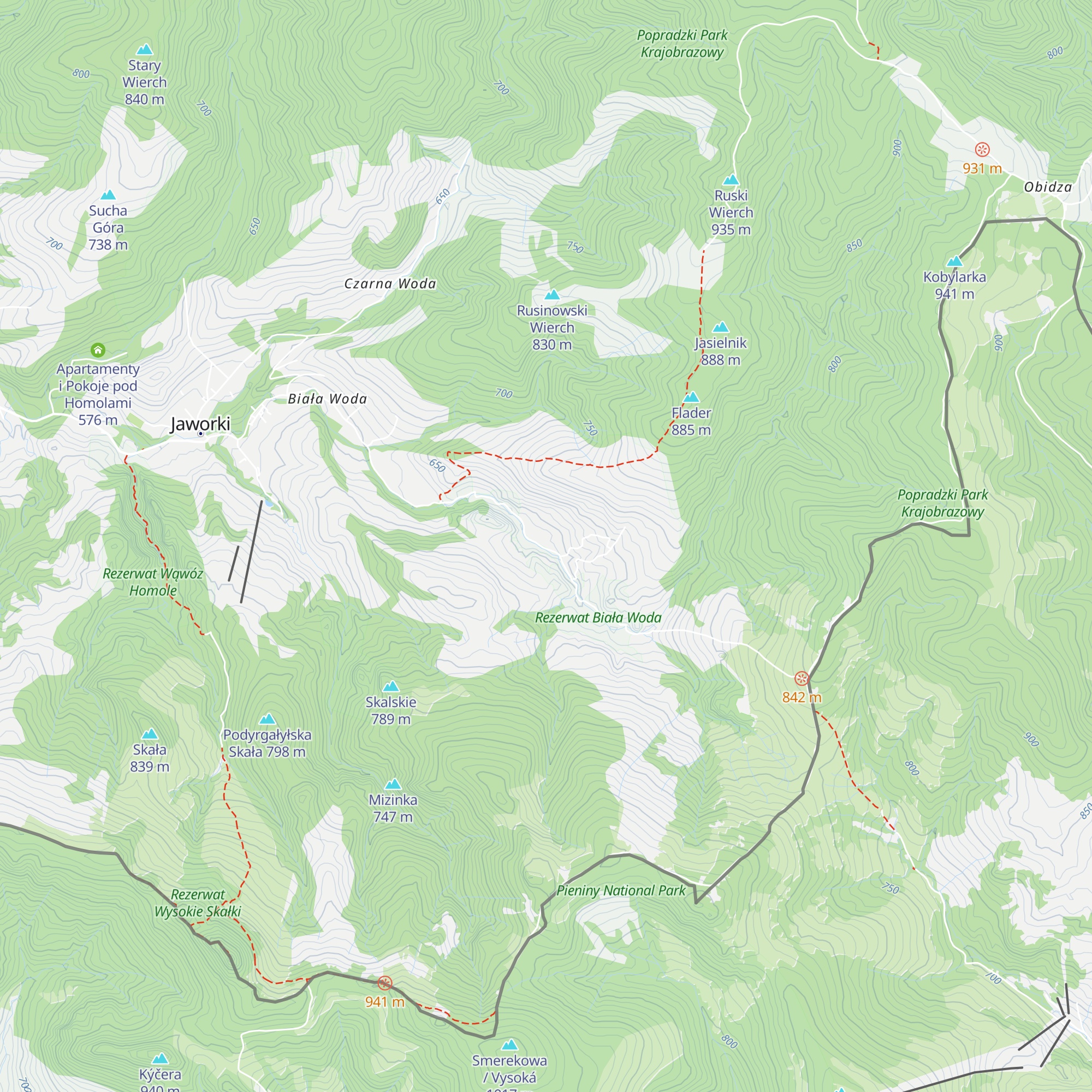 Bacówka Biała Woda map