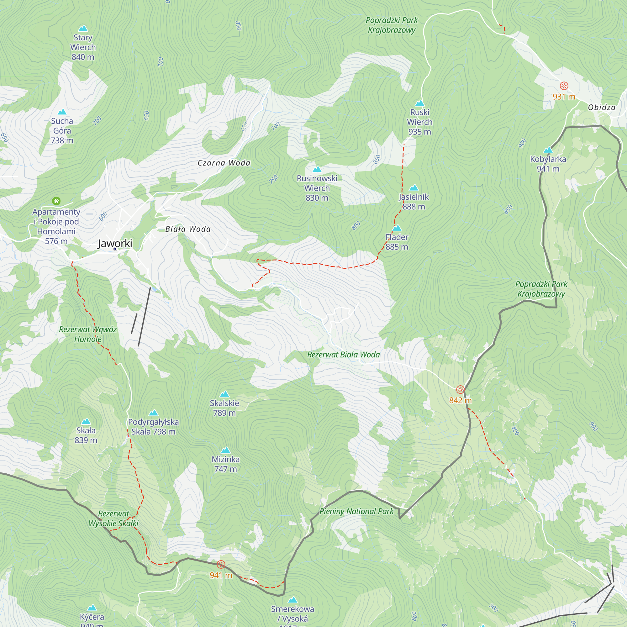 Bacówka Biała Woda map