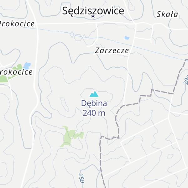 Map of Dębina