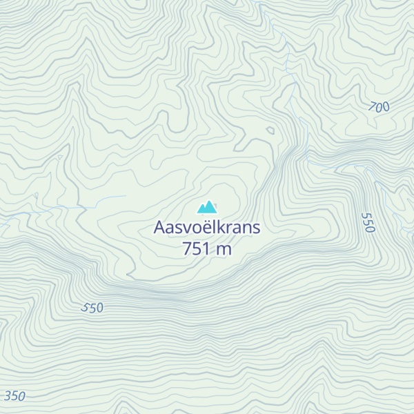 Map of Aasvoëlkrans