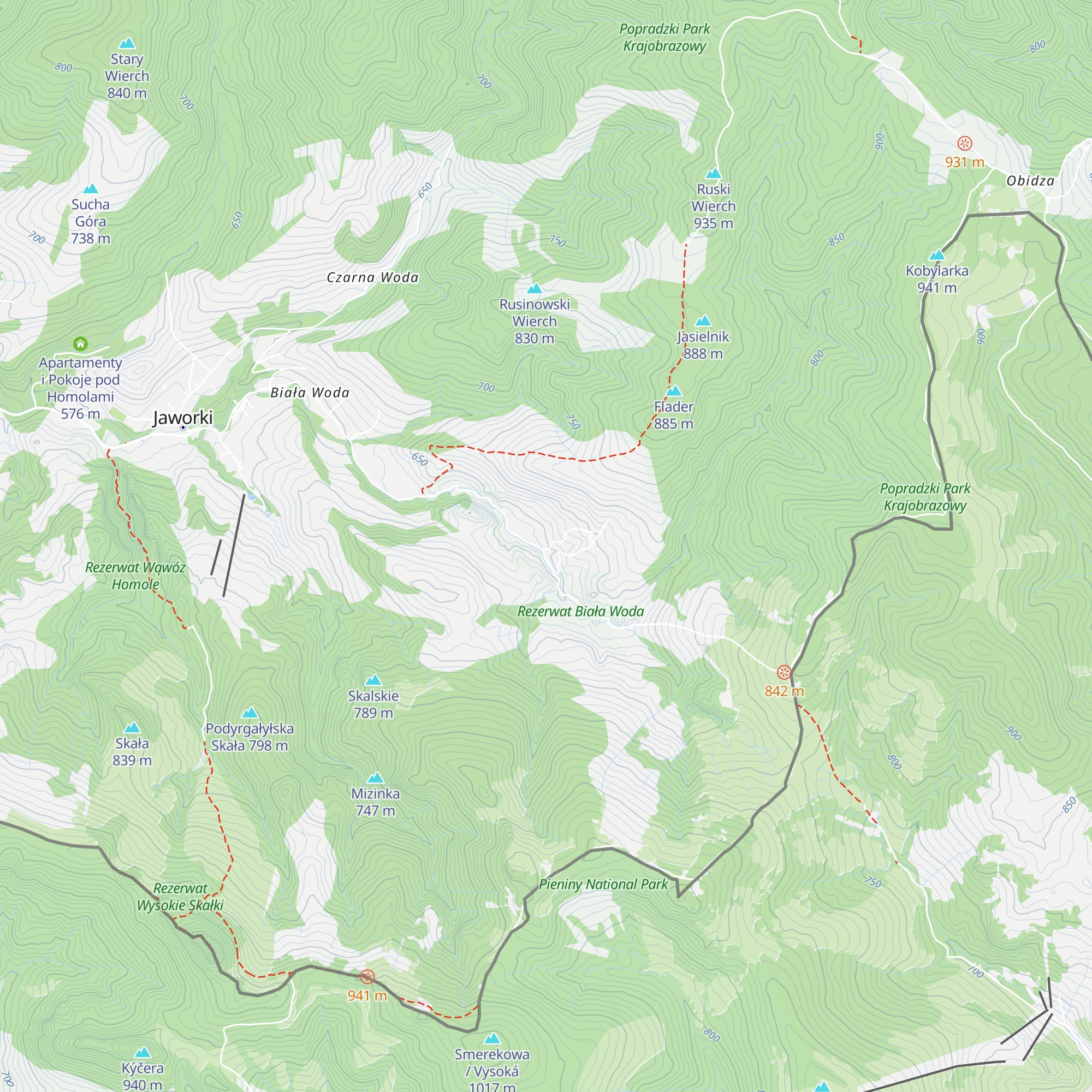 Bacówka map