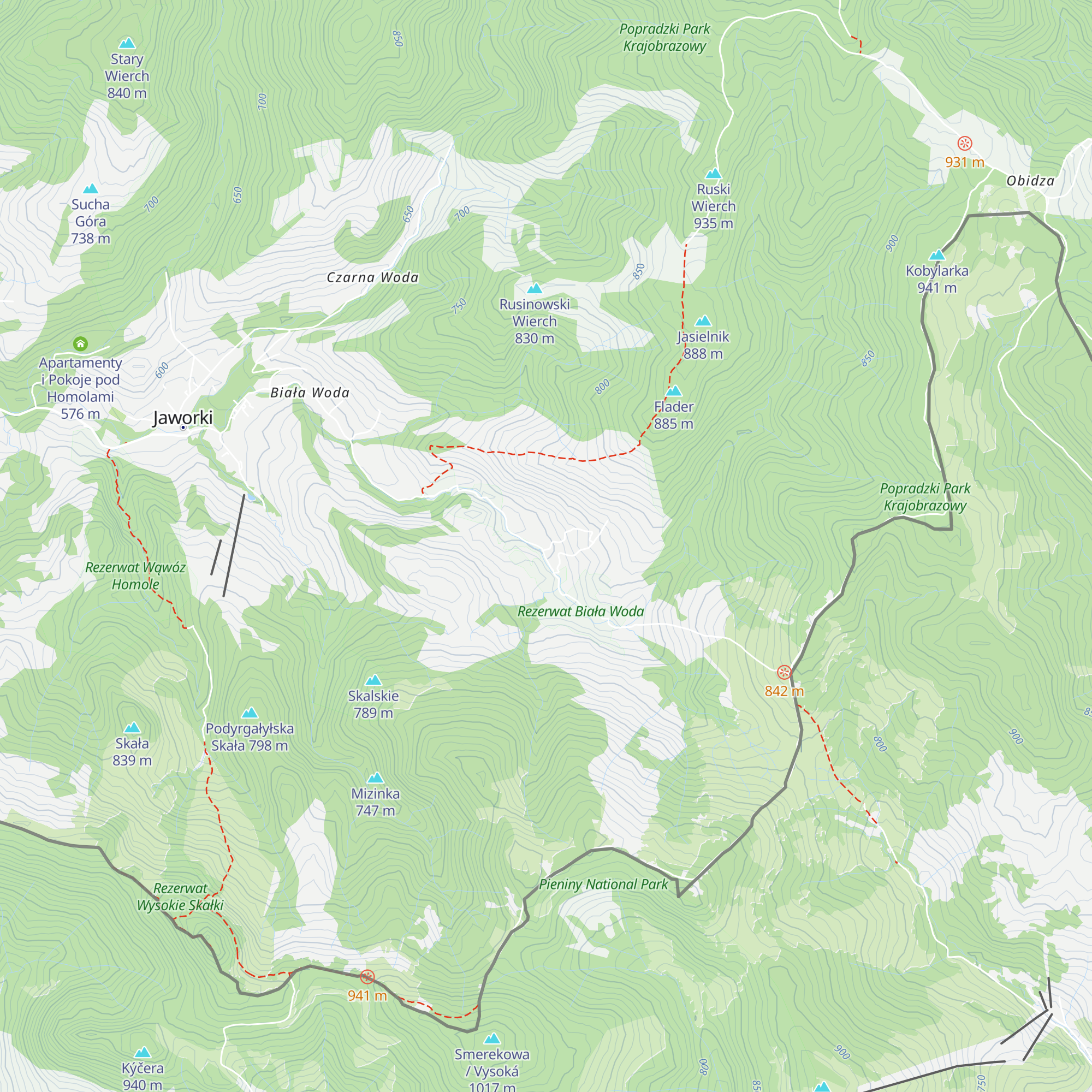 Bacówka map