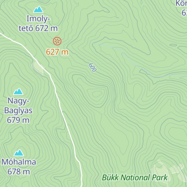 Map of Miklós-lyuk-tető