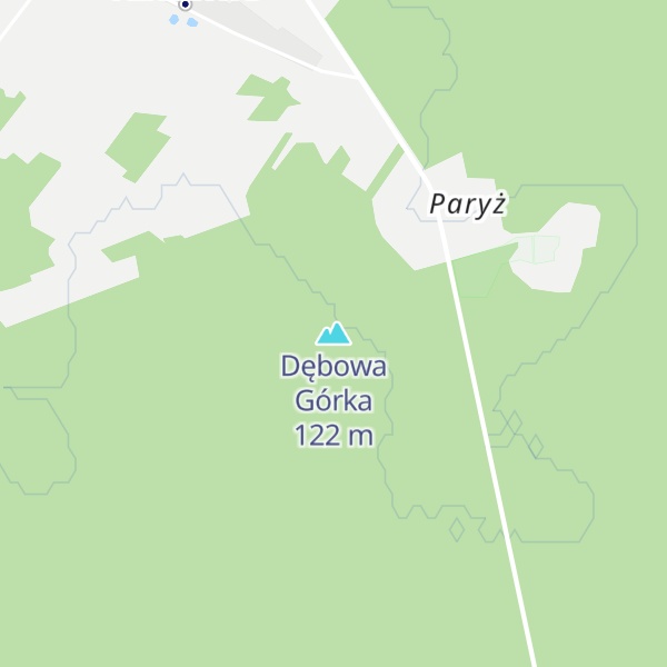 Map of Dębowa Górka