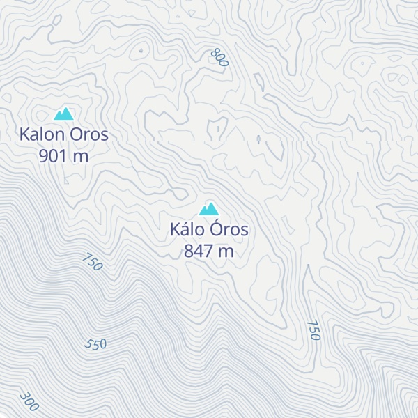 Map of Kálo Óros