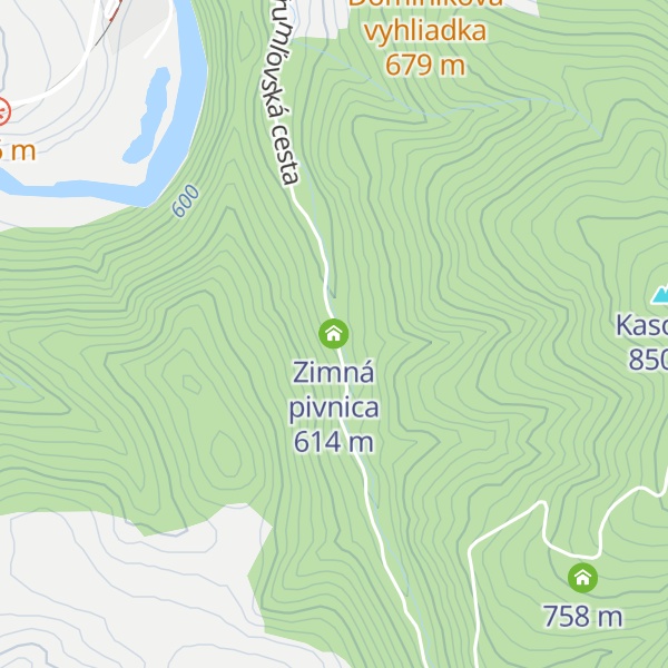 Map of Zimná pivnica